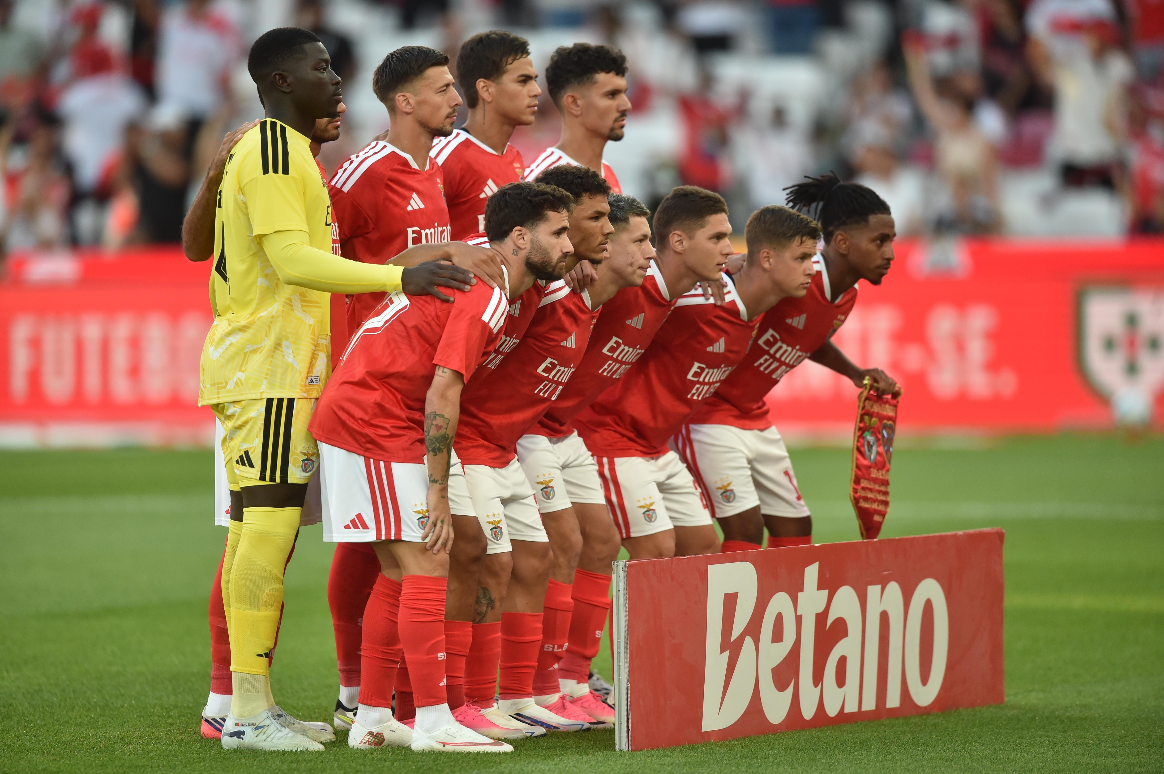 O onze inicial do Benfica para defrontar o Hearts - Foto: Miguel Nunes