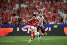 Rafa voltou a apresentar-se em bom nível frente ao Hearts - Foto: Miguel Nunes