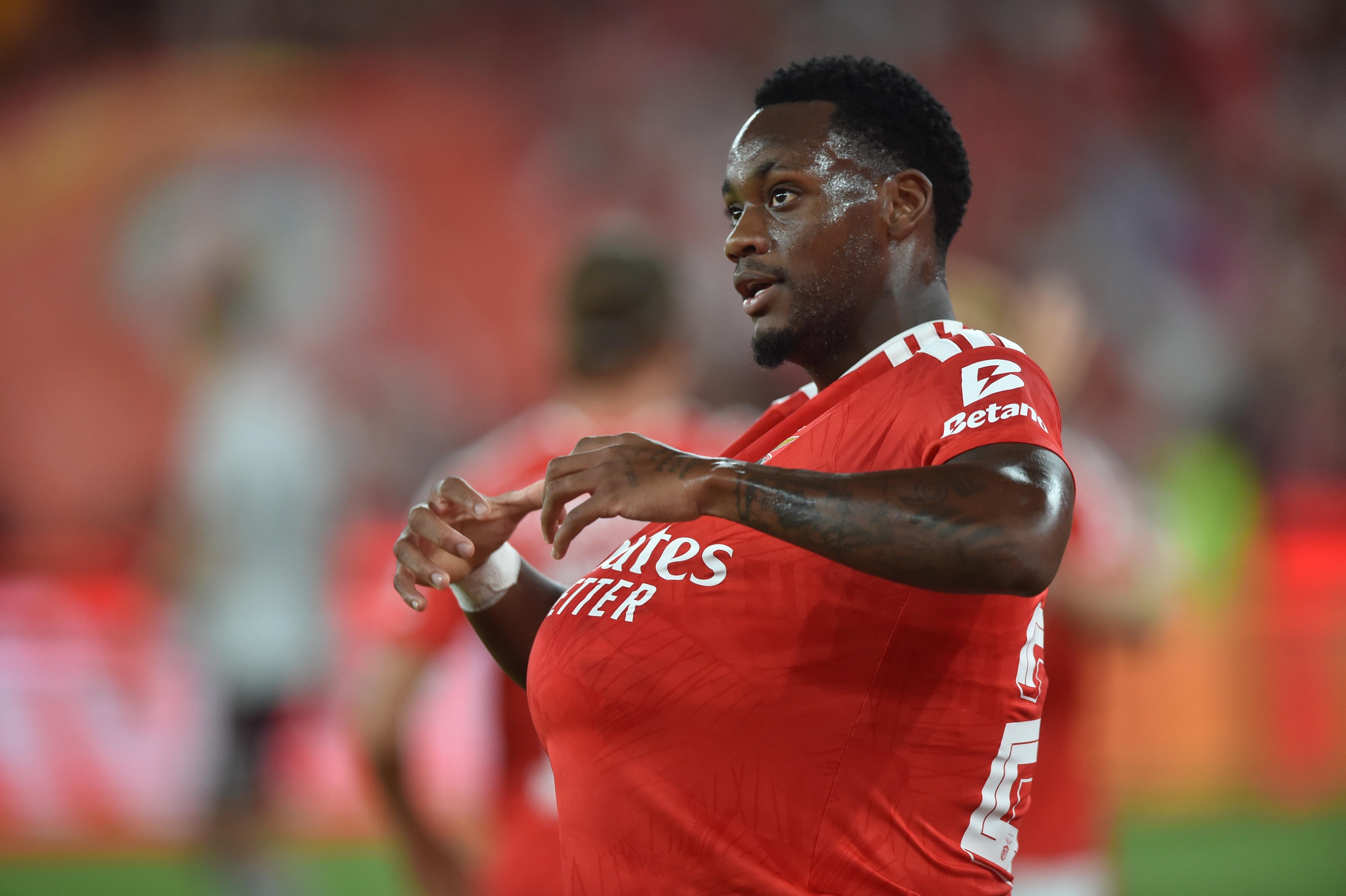 John Durán festeja golo apontado ao Hearts - Foto: Miguel Nunes