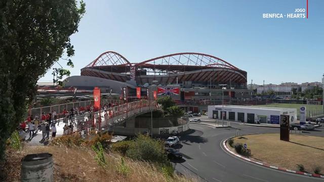 Está assim o ambiente na Luz antes do Benfica-Hearts