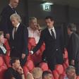 Jorge Jesus e Pedro Proença, respetivamente presidente da Federação Portuguesa de Futebol e selecionador nacional, estiveram na Luz (foto: Miguel Nunes)