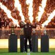Espetáculo de pirotecnia na apresentação de Vozinha no Estádio Monumental, do Chile - Foto: Colo-Colo