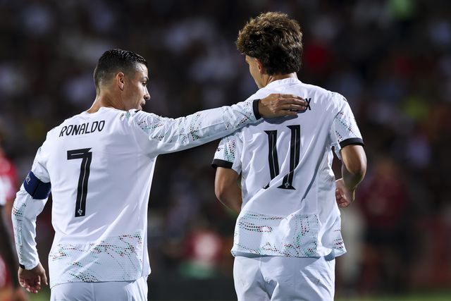 Cristiano Ronaldo e João Félix (JOSE SENA GOULAO/LUSA)