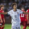 João Félix festeja golo marcado à Armenia (Foto: LUSA/JOSE SENA GOULAO)