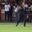 Roberto Martínez, selecionador nacional, na Arménia, a dar indicações (JOSE SENA GOULAO(LUSA)
