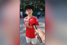 Um pequeno adepto confiante: «O Benfica vai ganhar 7-2 ao FC Porto!»