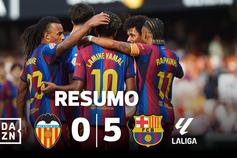 Demolidor! Barcelona aplica 'chapa 5' com bis de Lamine Yamal (resumo)
