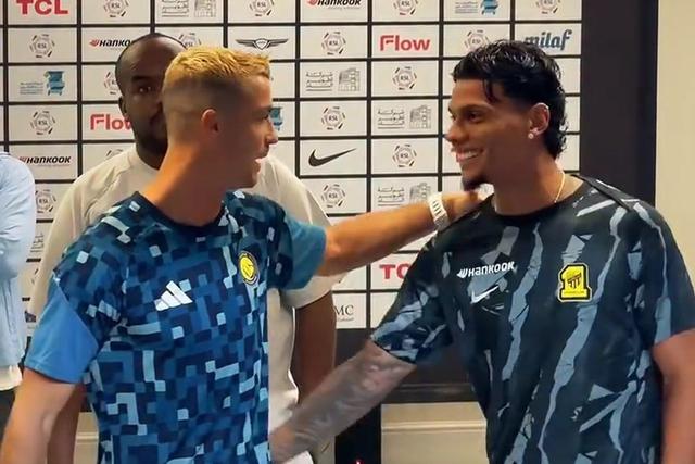 Veja como Cristiano Ronaldo deu as boas-vindas a Richard Ríos na Arábia Saudita