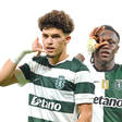 Flávio Gonçalves, extremo de 19 anos 
brilha  no Sporting; Geovany Quenda,
 também 19, já está ao serviço do Chelsea - Fotos: MIGUEL NUNES