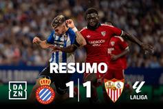 Reta final dramática salva ponto para o Espanhol frente ao Sevilha (resumo)