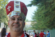 O famoso Papa do Benfica foi ver a Supertaça feminina