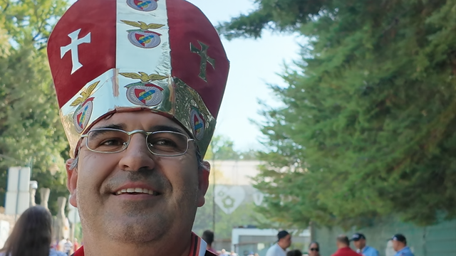 O famoso Papa do Benfica foi ver a Supertaça feminina