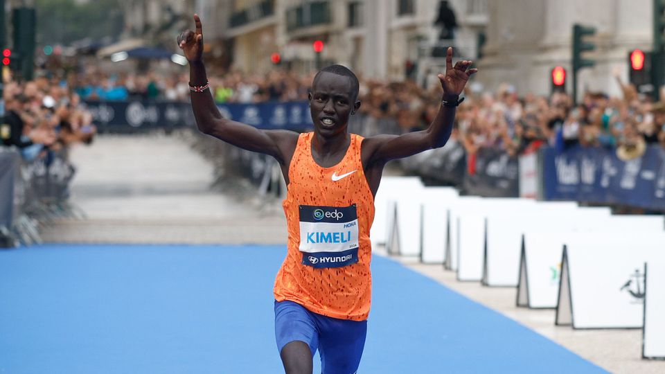 Quénia domina maratona de Lisboa