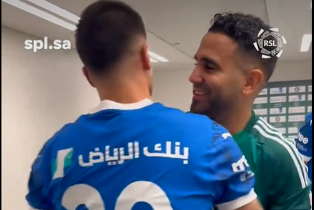 Vídeo: o reencontro de Cancelo e Mahrez na Arábia Saudita