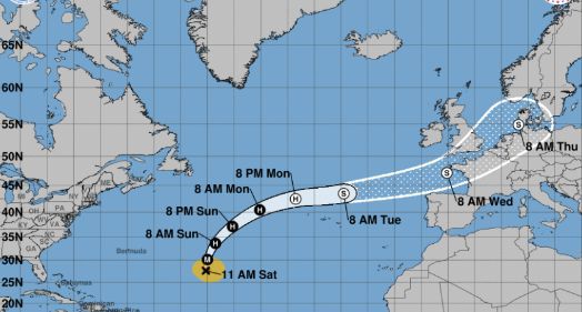 Chuva, vento, alerta laranja: passagem de ciclone Kirk requer atenções