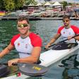 Os canoistas João Ribeiro e Messias Bastista nos Mundiais de Itália de canoagem 2025. FPC