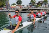 A embarcação K4 500 que participou nos Mundiais de Milão de canoagem em 2025 promete lutar pelo pódio no Canadá         Foto FPC