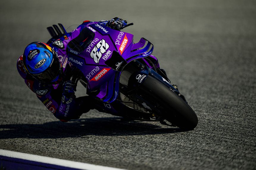 O piloto português Miguel Oliveira (Prima Pramac) na temporada 2025 de MotoGP. Foto Yamaha
