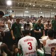 Mário Gomes, treinador da Seleção Nacional de basquetebol masculino em jogo particular de preparação para o Eurobasket2025 onde Portugal participou. Foto FPB
