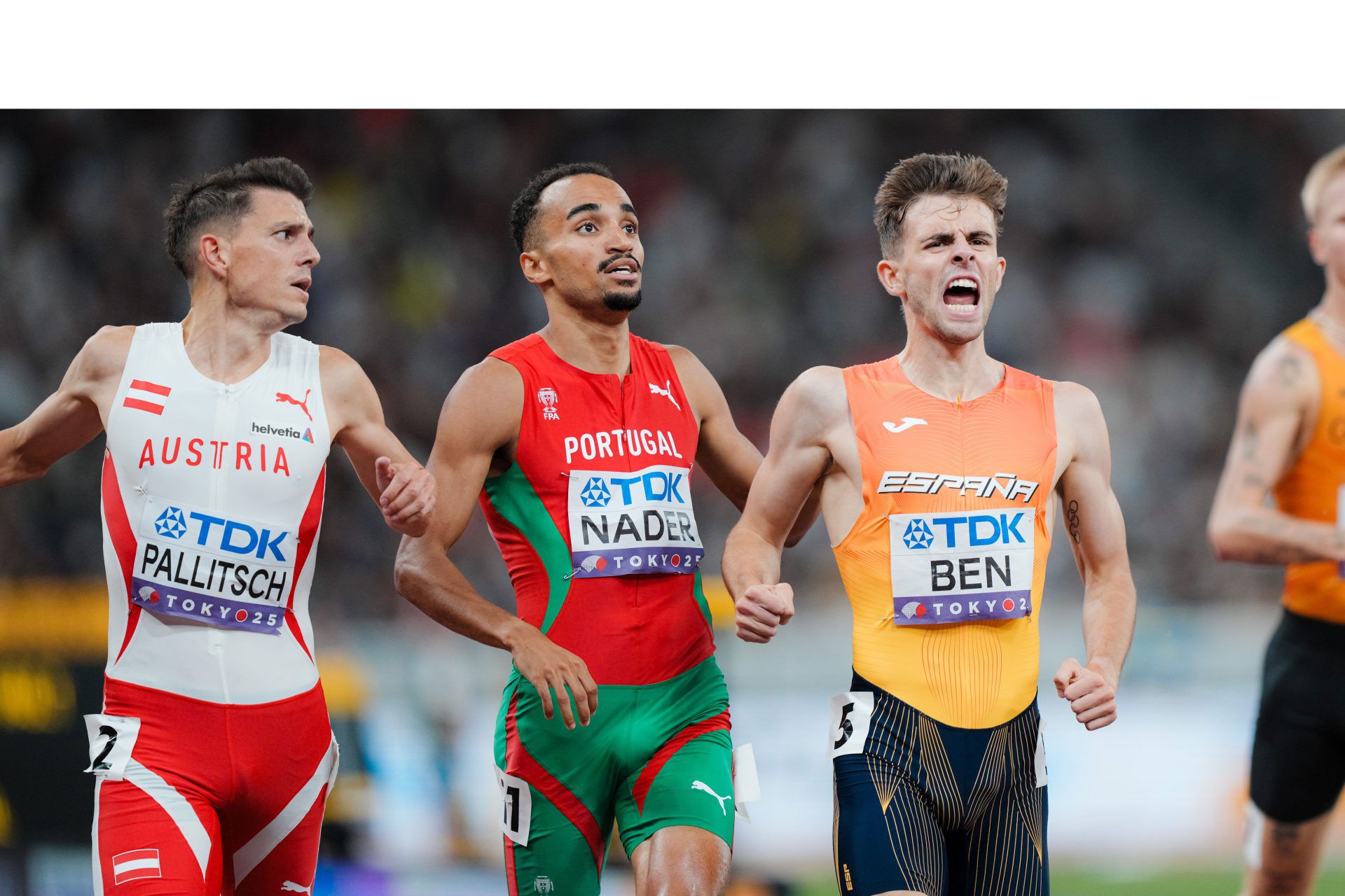 O atleta português Isaac Nader, campeão do Mundo dos 1500 metros, nos Mundiais de atletismo em Tóquio 2025. IMAGO