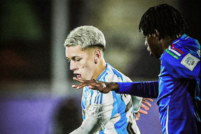 Prestianni ao serviço da Argentina - Foto: X/SLBenfica