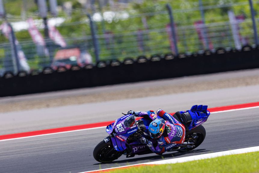 O piloto português Miguel Oliveira (Prima Pramac) na temporada 2025 de MotoGP. Foto Yamaha