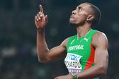 O atleta português Pedro Pablo Pichardo campeão do Mundo do Triplo salto nos Mundiais de atletismo de Tóquio 2025. Foto FPA/Sportmedia