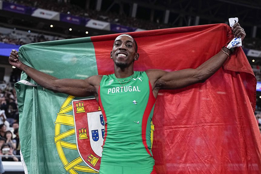 O atleta português Pedro Pablo Pichardo, campeão mundial do Triplo salto, nos Mundiais de atletismo de Tóquio 2025. Foto FPA/Sportmedia