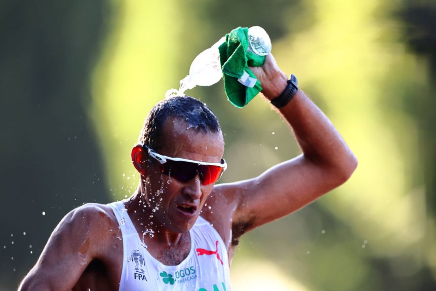O marchador português João Vieira, nos Mundiais de Tóquio de atletismo 2025. Foto FPA/Sportmedia