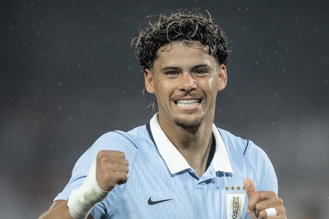 Maxi Araújo leva três golos e uma assistência em três jogos pelo Uruguai nesta pausa - Foto: Uruguai