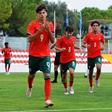 Tiago Portugal fez hat trick frente à Turquia, em jogo de preparação dos Sub-16 - Foto: FPF