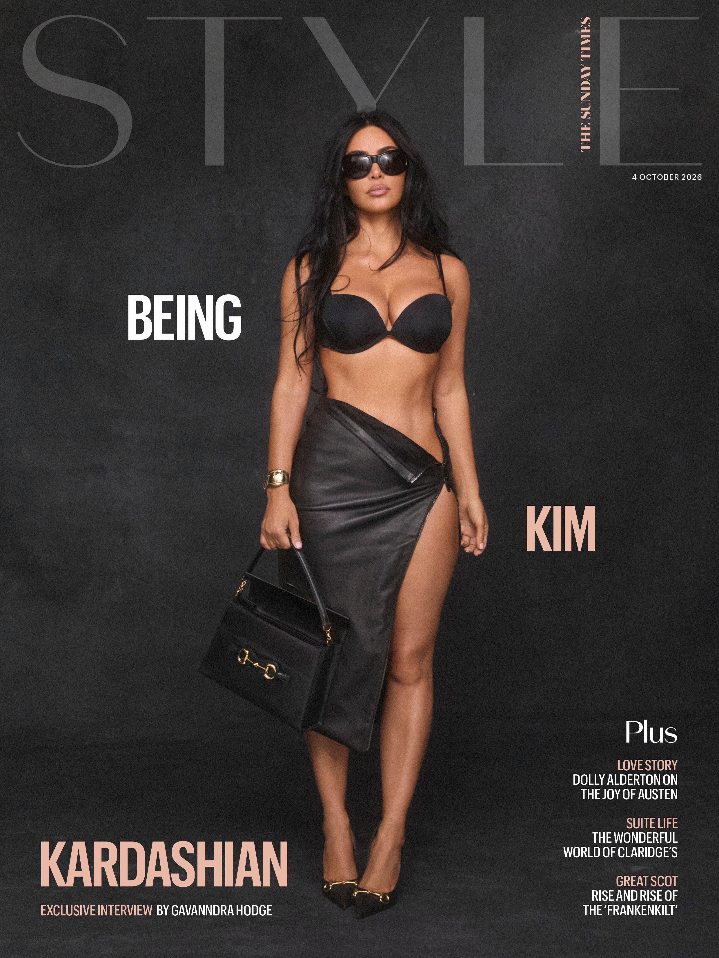 Kim Kardashian na capa da revista do Sunday Times