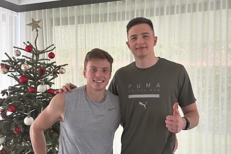 Zhyrnyi trabalhou com Trubin. Foto: Instagram