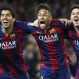 O trio 'MSN' no Barcelona (IMAGO)