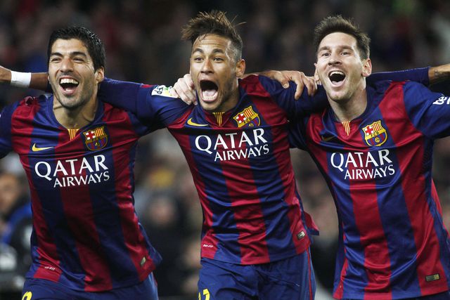 O trio 'MSN' no Barcelona (IMAGO)