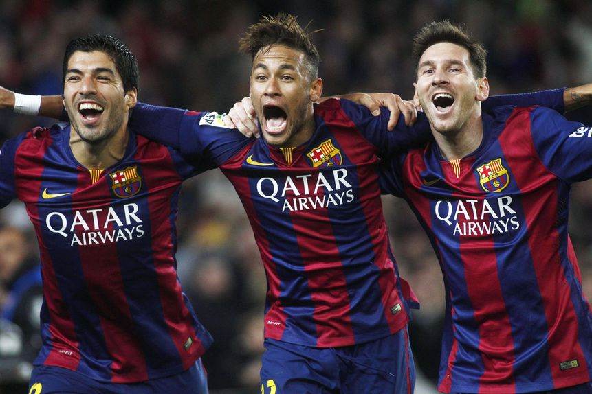 O trio 'MSN' no Barcelona (IMAGO)