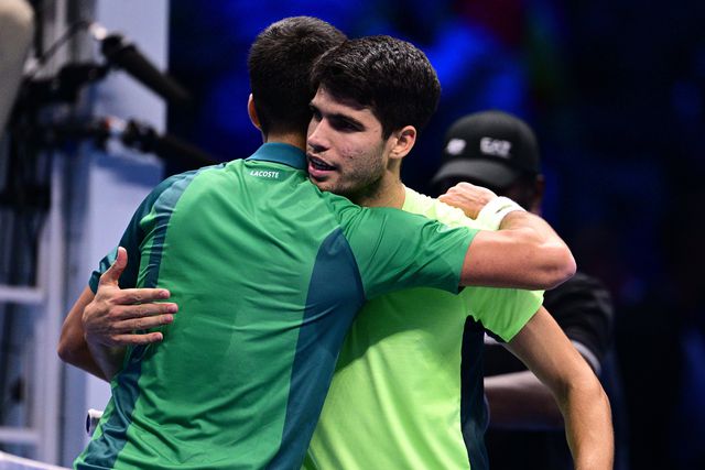 Alcaraz e Djokovic no mesmo grupo das ATP Finals