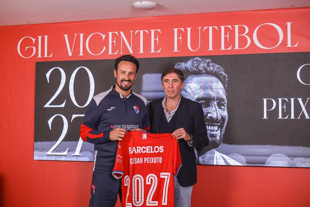 César Peixoto e Rui Silva, presidente do Gil Vicente - Foto Gil Vicente