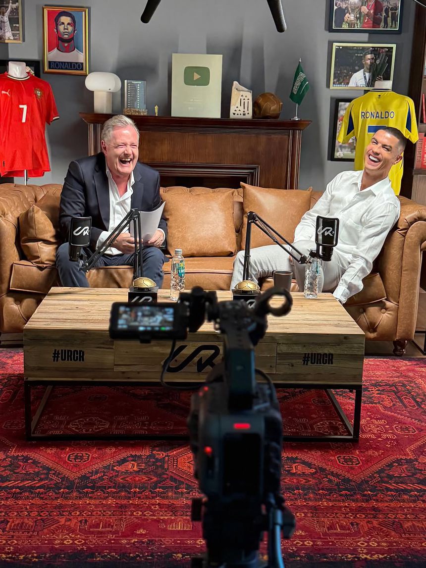 Piers Morgan e Cristiano Ronaldo - Foto: Instagram/@cristiano