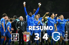 Jogaço na Pedreira resultou na primeira derrota europeia do SC Braga (resumo)