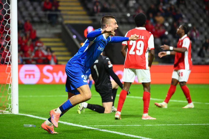 Daan Heymans empatou o jogo a 1-1 aos 45+2 e ainda assistiu para o sul-coreano Hyeon-gyu Oh assinar o 1-3, à passagem do minuto 59 - Foto: IMAGO