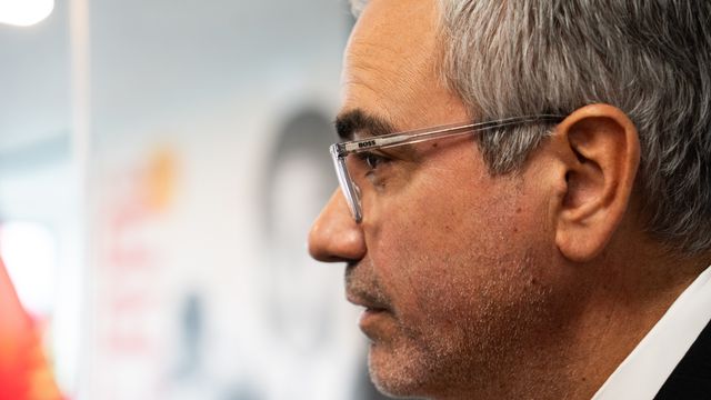 José Pereira da Costa, presidente da MAG do Benfica e candidato ao mesmo cargo na lista de Rui Costa, esteve na redação de A BOLA - foto: Breno Barison