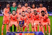 A equipa inicial do Barcelona que defrontou o Club Brugge