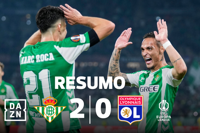 Betis aplica ao Lyon, de Paulo Fonseca, a primeira derrota na Europa (resumo)