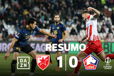 Arnautovic dá vitória ao Estrela Vermelha mesmo a acabar (resumo)