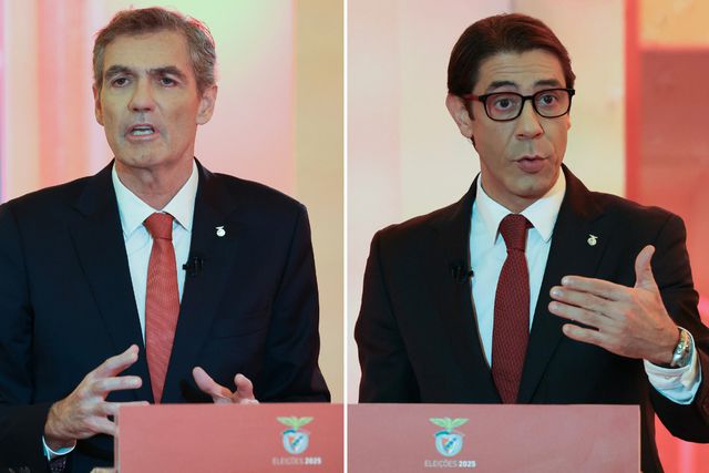 João Noronha Lopes e Rui Costa durante o debate - Foto: SL Benfica