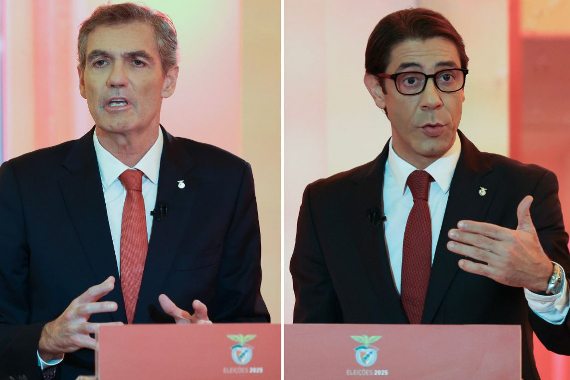 João Noronha Lopes e Rui Costa durante o debate - Foto: SL Benfica