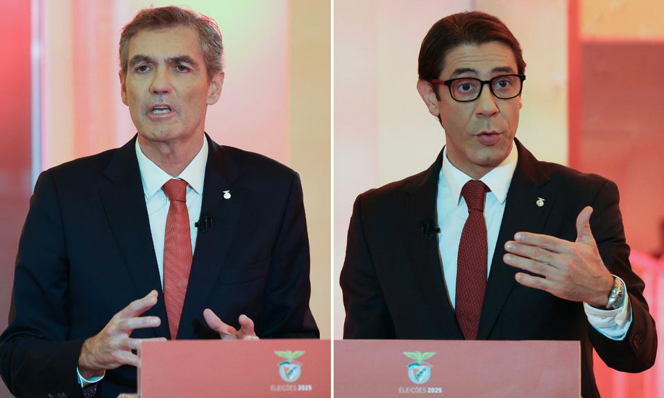João Noronha Lopes e Rui Costa durante o debate - Foto: SL Benfica