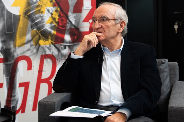 Bagão Félix explica intervenção na comissão de revisão dos estatutos — Foto: André Carvalho