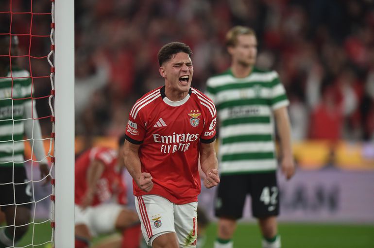 Sudakov marcou um golo ao Sporting no dérbi da Luz - Foto: Miguel Nunes